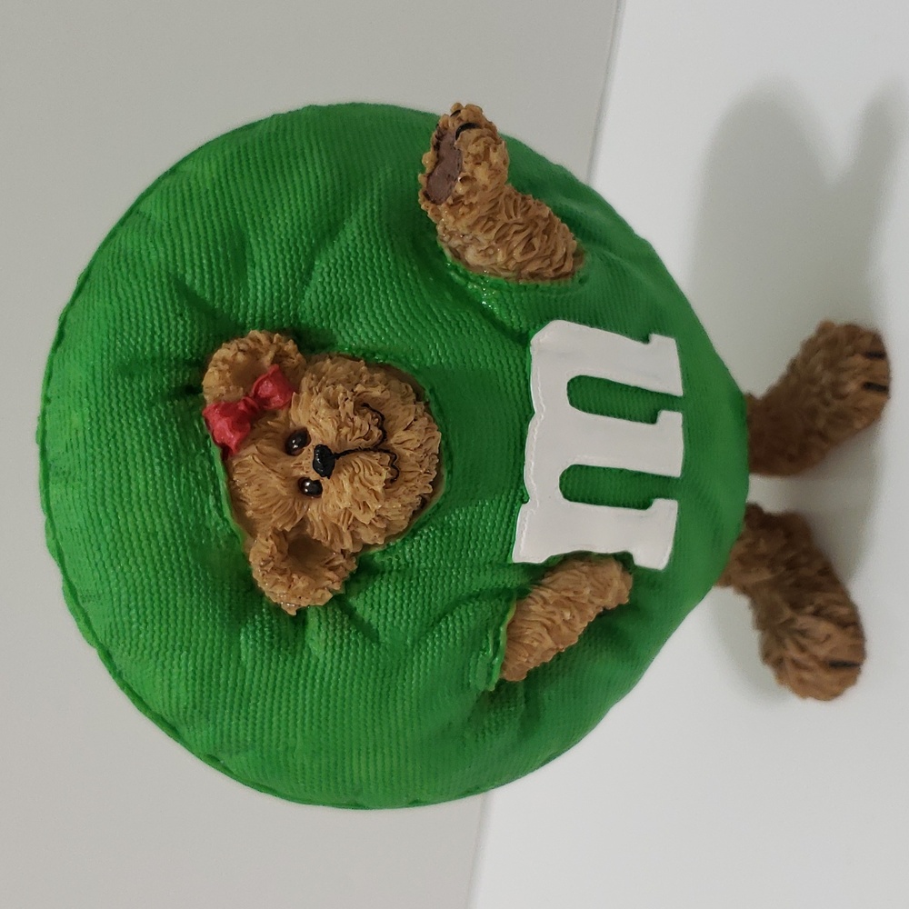 Boyds Bears Green and Brown M&M Costume Bear 2005 in Original Box
